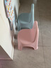 茶花（CHAHUA）儿童凳椅子靠背学生塑料家用学习椅浴室防滑凳加厚耐摔耐用 【2只装】公主粉 +淡蓝色 实拍图