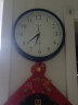 BBA挂钟 客厅创意钟表现代简约家居复古欧式卧室石英钟 12英寸亮黑 实拍图
