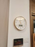 天王星（Telesonic）挂钟客厅万年历钟表3D立体创意双日历温度时钟简约石英钟薄边挂表 奢时金30CM日历款 实拍图