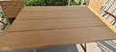 御藤美家（ROYAL RATTAN）户外桌椅别墅花园庭院桌椅休闲咖啡厅室外露台阳台防腐木塑木桌椅 【香槟色】4椅+150CM大板长桌 升级款（航空铝) 实拍图