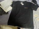 啄木鸟【2件装】夏季短袖T恤男士纯棉宽松大码半袖体恤男装上衣服打底衫 T319黑色+T519黑色 3XL （160-180斤） 实拍图