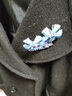 一竹春韩版花朵胸针ins气质百搭西装胸花开衫别针蓝色水晶胸花 实拍图