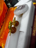 益心阁 高档琉璃玉如意摆件工艺品客厅酒柜装饰品生日礼物贺寿祝寿招财 办公室摆件开业乔迁新居商务礼品 中号长40宽18高24厘米（配防尘罩） 实拍图