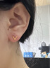 周大福SOINLOVE极简 18K金极简V字耳钉耳饰女 VE193生日礼物 VE193 实拍图