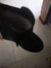 富贵鸟（FUGUINIAO）冬季短靴女雪地靴真皮羊皮毛一体中老年人妈妈棉鞋女高帮靴子女鞋 FG409黑色[羊毛保暖] 37 脚肥脚宽买大一码 实拍图