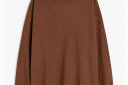 H&M男装卫衣柔软质感打底休闲简约圆领套头衫1116080 棕色 175/100 晒单实拍图