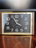 康巴丝（Compas）大字闹钟座挂两用净音扫简约老人闹钟床头台式桌面电子台钟 黑色小号座钟2336 长17高11厘 实拍图