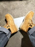 海澜之家（HLA）马丁靴男加绒保暖复古百搭大黄靴英伦风防滑耐磨男靴 土黄色 41 实拍图