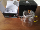 一品工坊玻璃泡茶壶花茶壶耐高温过滤加厚茶壶玻璃壶电陶炉煮茶壶茶具套装 玲珑壶 600ML（+两杯）600ml 实拍图