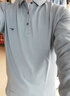 七匹狼长袖t恤男固色简约秋季翻领纯棉polo保罗衫男装商务纯色打底衫 浅杏色-3.0升级纯棉固色 3XL 185/100A(XXXL) 实拍图