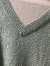 茵曼冬女装新款高领假两件宽松长袖毛衣 蓝绿色 S 晒单实拍图