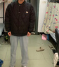 唐号（tanghao） 冬季ins潮牌宽松菱形格棉衣男日系复古棒球服外套情侣加厚棉服 A551黑色 L 实拍图