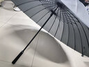 美度24骨超大防风雨伞男士商务长柄伞加大加固直杆伞男女雨伞M5003 灰色 实拍图