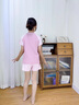 羽克儿童泳衣女童2026新款两件套保守分体式中大童学生速干训练泳装 嫩粉色 150 (L-建议140-150重60-75斤）带胸垫 实拍图
