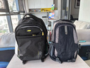 卡拉羊书包男中学生书包韩版初中生高中生双肩包潮学院风大容量校园背包 黑色 实拍图