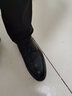 卡帝乐鳄鱼（CARTELO）软牛皮男士皮鞋商务内增高男鞋正装加绒皮鞋男KJ02 黑色加棉款 39 实拍图