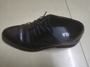 海澜之家HLA皮鞋男士休闲德比鞋商务正装透气鞋子男HAAPXM4DAV318 黑色44 实拍图