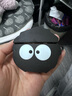 京苑 适用于AirPods Pro二代保护套airpods4苹果耳机套1/2/3代卡通蓝牙壳一二三代硅胶防摔保护壳 【黑色煤球】+挂钩 AirPods 3(第三代)保护套 实拍图