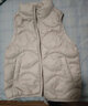 鸭鸭（YAYA）儿童羽绒马甲男女童背心秋冬季中大童装轻薄青少年学生外套WJ 米色 140 实拍图