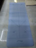 李宁（LI-NING）瑜伽垫TPE双面双色瑜伽体位线5mm加长健身垫防滑男 LJSP486蓝灰色 实拍图