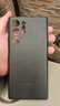 三星（SAMSUNG）Galaxy S22 Ultra 5G原装手机壳 真皮保护套 s22U皮套 S22 Ultra【黑色】 实拍图