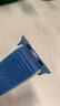 达梭适用apple watch10苹果手表表带尼龙iwatch9/8/7/6/SE/4/5/3回环运动透气舒适编织ultra2/1表带 新款-冰洋蓝色  44/45/46/49mm表盘通用 实拍图