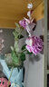 凉笙仿真牡丹花玫瑰花束婚庆家居客厅落地装饰软装搭配干花假花绢花插花摆件 紫色-单枝 实拍图