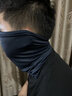 自由伙伴骑行面罩围脖冰感防晒男女遮阳透气防风沙护颈护脖冰爽骑行脖套 冷感酷黑 实拍图