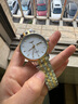 冠琴（GUANQIN）瑞士认证手表情侣款全自动机械表百搭经典夜光防水腕表情人节礼物 钢带间金白面（男款） 实拍图