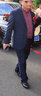 阿悠胖大码西服套装男商务结婚伴郎西装礼服 藏青西服西裤 2XL/185 实拍图