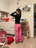 ASK JUNIOR女童套装2026秋儿童连帽卫衣休闲工装裤运动撞色两件套 粉色 170 实拍图