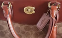 蔻驰（COACH）女士BROOKE CARRYALL 28号斜挎包手提包老花款女包 B4/棕黄色 锈红色 实拍图