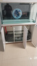 森森（SUNSUN）鱼缸水族箱含鱼缸过滤器灯大型金鱼缸 珍珠白 新时尚1.2米长41.6cm宽底滤 带棉+滤材 实拍图