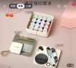 美纳美针线盒家用针线包套装便携手工手缝针线大号学生缝补神器缝纫工具 方块针线盒 深绿色 实拍图