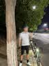 兰帕达透气骑行袜男女自行车公路车运动袜跑步袜子中筒 追光logo款黑色 实拍图