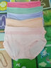 炙夏内裤女士中高腰提臀竹炭纤维大码莫代尔三角裤 装 颜色随机 5条 XL 110斤-140斤 实拍图