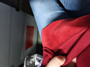 真维斯（JEANSWEST）卫衣女外套春秋冬季新款polo领撞色宽松上衣服女生长袖设计感女装 加绒 酒红 兔子涂鸦_KZ S 【推荐体重80-100斤】 实拍图