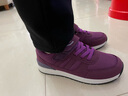 足力健大师老人鞋女中老年健步鞋妈妈鞋宽头运动鞋防滑奶奶鞋子秋冬 A16紫色春秋款 36 实拍图