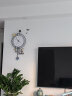 美世达（MEISD）挂钟 客厅钟表大气创意简约现代家用餐厅电视墙时钟挂墙壁灯表 加大号40x79cm[带墙贴] 实拍图