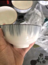 国玥景德镇碗碟套装轻奢骨瓷碗盘组合金边陶瓷碗具菜盘家用单个餐具 渐变灰4英寸蘸料碗1个 实拍图