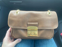 裘真方锁链条包小号单肩斜挎邮差包女百搭植鞣头层牛皮包包 大象灰 实拍图