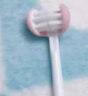 葆氏儿童牙刷3D三面洞牙刷软毛5-6-12岁360°口腔清洁宝宝牙刷 粉色 实拍图