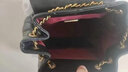 百丽礼物包包女包秋季新款简约休闲假日出游菱格双肩包X7046CX4 黑色 F 实拍图