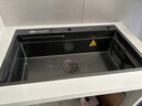 悍高（HIGOLD）厨房304不锈钢手工纳米水槽双阶梯水槽套餐洗碗池洗菜盆水槽套装 窄边75*43-快装枪灰抽拉龙头 实拍图