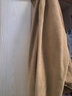 雪中飞摇粒绒立领女春季纯色简约舒适休闲情侣款保暖时尚百搭休闲卫衣 091F卡其色（男） L 实拍图