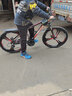 EG7山地自行车成人学生变速越野单车双减震赛车26寸青少年男女 三刀【升级减震 轻量铝架】黑红 26寸24速【适合：160-180CM】 实拍图
