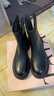 他她（TATA）明星同款软糖靴厚底弹力靴加绒瘦瘦靴女短靴冬CFK01DZ4 黑色 40 实拍图