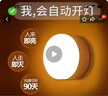 大九卫 人体感应灯智能小夜灯LED光控衣柜过道楼梯卫生间楼道免打孔起夜 【超值款发2个】黄光-人来即亮 实拍图