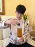 PBKC水杯男士磁弹泡茶杯茶水分离Tritan大容量便携磁吸夏季耐高温杯子 【进口Tritan】白色800ml 实拍图