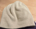 黛莎 帽子女冬季毛线帽时尚防寒保暖针织帽纯色百搭包头帽 卡其色 实拍图